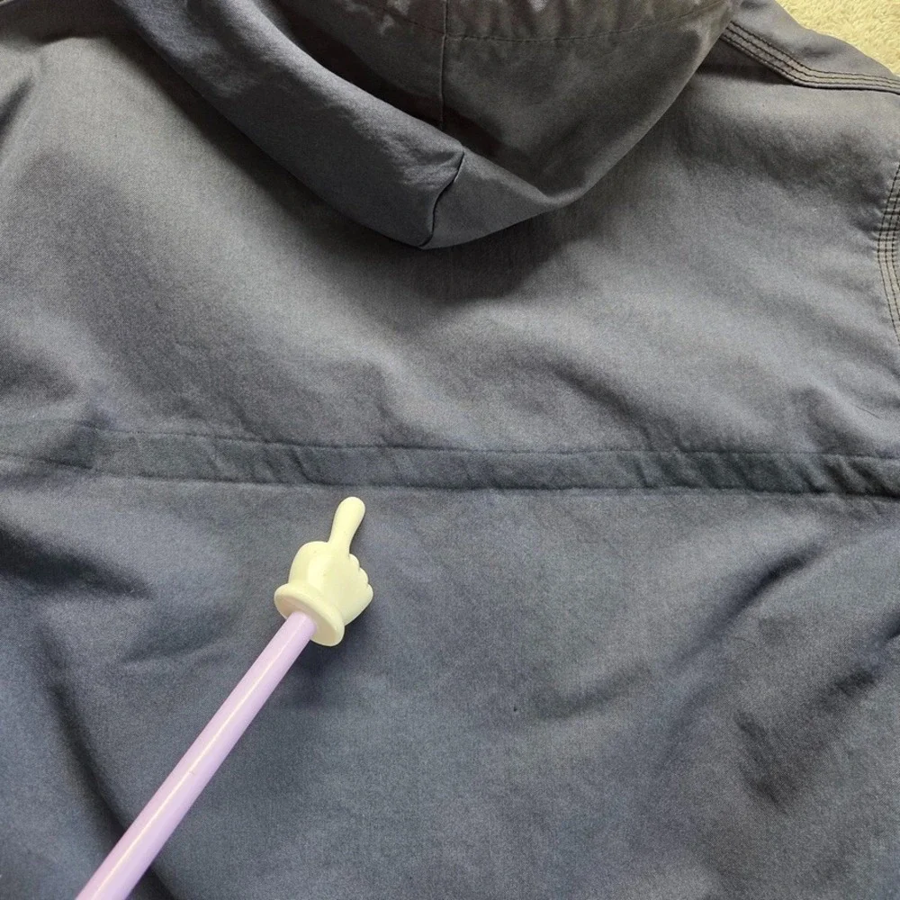 Vintage Carhartt Active Jacket Mens XL Blue FR Lined Hooded Flame Resistant